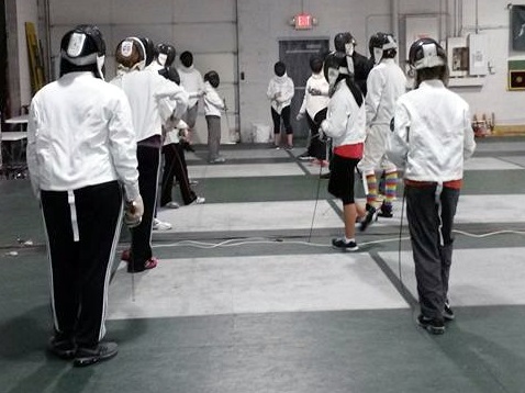 fencing at Salle d'Etroit